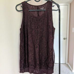 NWT lacy sleeveless top